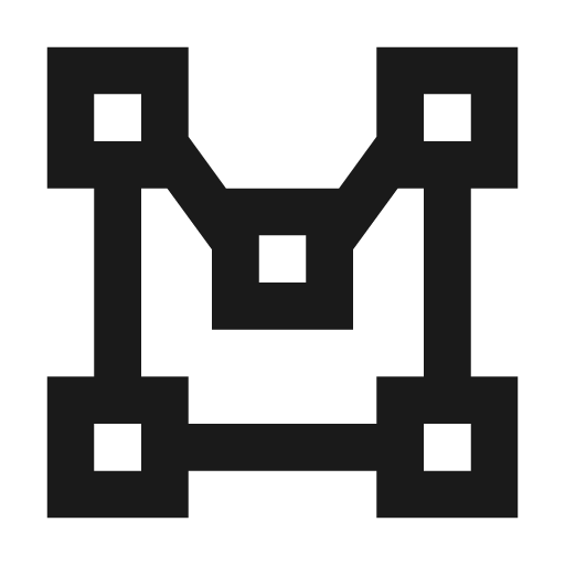 Vector polygon variant icon, solid style, from Material Design Icons
