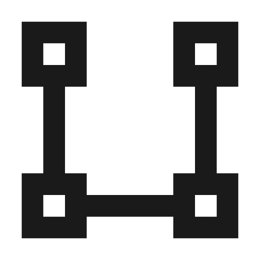 Vector square open icon, solid style, from Material Design Icons