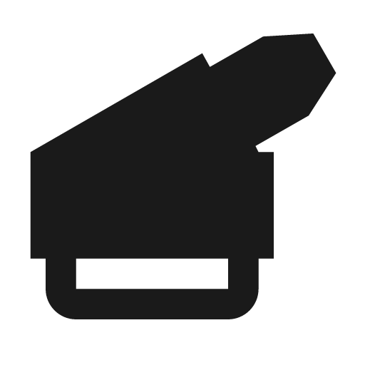 Video input scart icon, solid style, from Material Design Icons