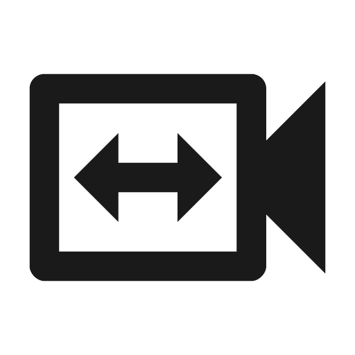 Video switch outline icon, outline style, from Material Design Icons