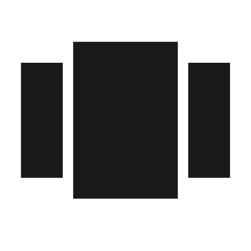 View carousel icon, solid style, from Material Design Icons