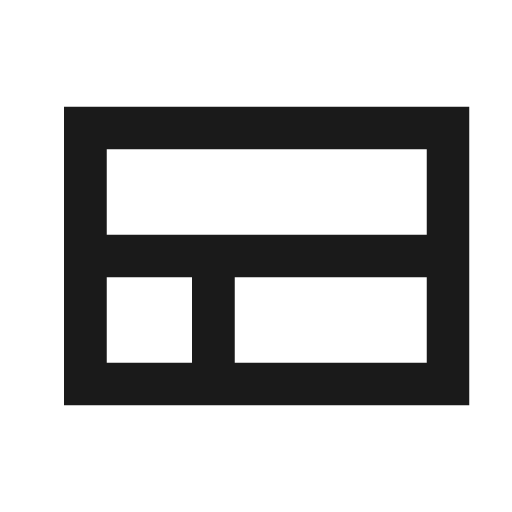 View compact outline icon, outline style, from Material Design Icons