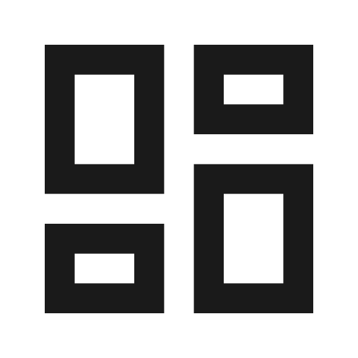 View dashboard outline icon, outline style, from Material Design Icons