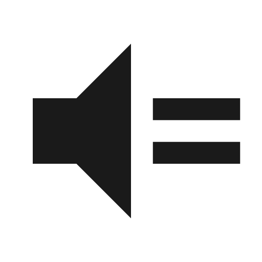 Volume equal icon, solid style, from Material Design Icons
