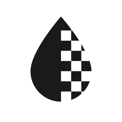 Water opacity icon, solid style, from Material Design Icons