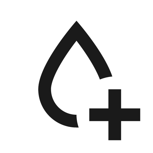 Water plus outline icon, outline style, from Material Design Icons