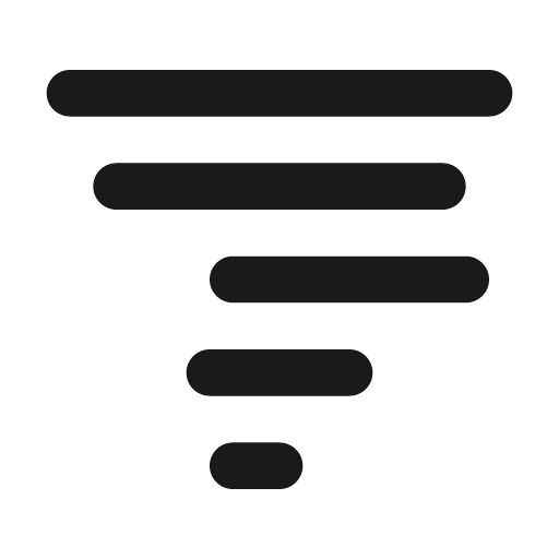 Weather tornado icon, solid style, from Material Design Icons