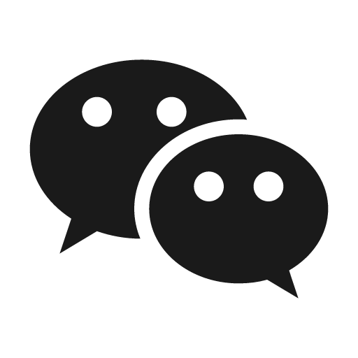 Wechat icon, solid style, from Material Design Icons