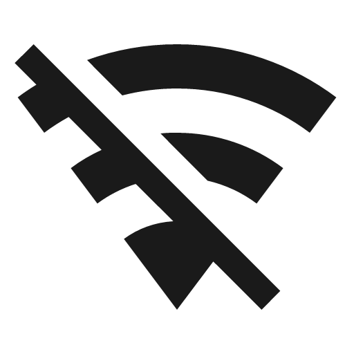 Wifi off icon, solid style, from Material Design Icons