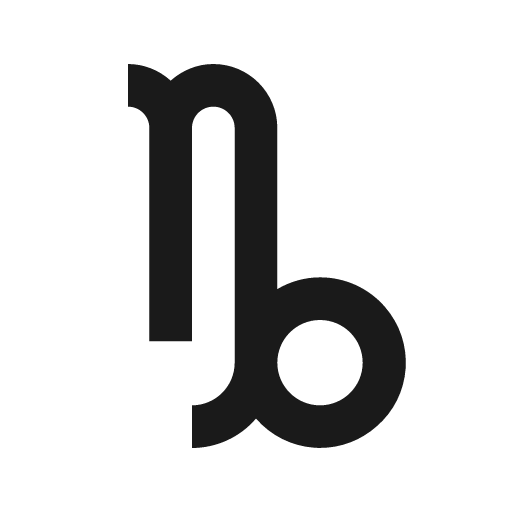 Zodiac capricorn icon, solid style, from Material Design Icons