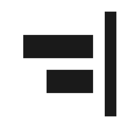 Align horizontal right icon, solid style, from Memory Icons
