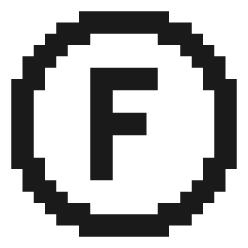 Alpha f icon, solid style, from Memory Icons