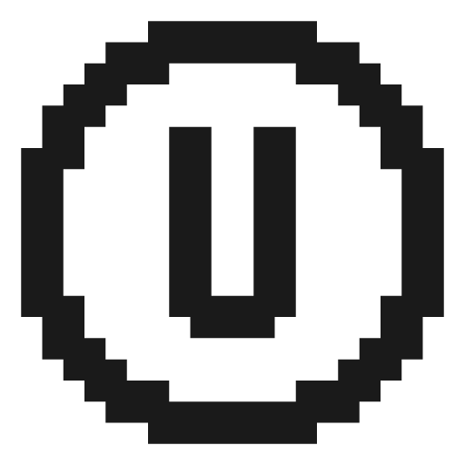 Alpha u icon, solid style, from Memory Icons