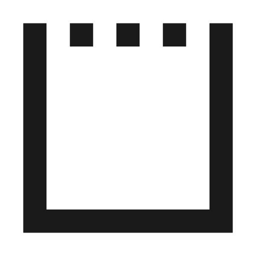 Border bottom left right icon, solid style, from Memory Icons