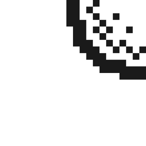 Box light round down left stipple inner icon, solid style, from Memory Icons