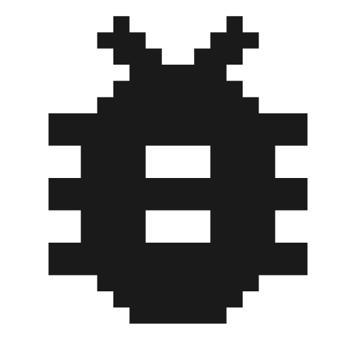 Bug fill icon, filled style, from Memory Icons
