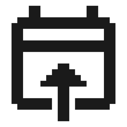Calendar import icon, solid style, from Memory Icons