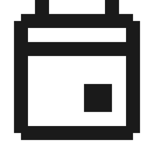 Calendar icon, solid style, from Memory Icons