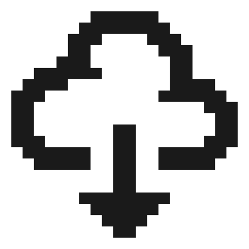 Cloud down icon, solid style, from Memory Icons