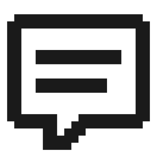 Comment text icon, solid style, from Memory Icons