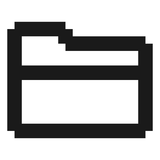Folder open icon, solid style, from Memory Icons