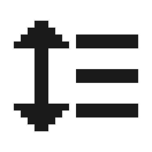 Format line spacing icon, solid style, from Memory Icons