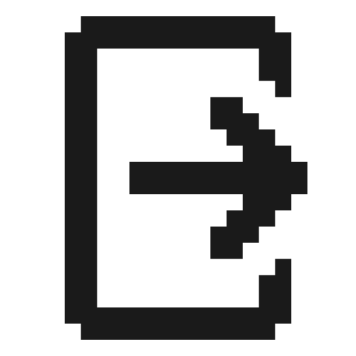 Logout icon, solid style, from Memory Icons