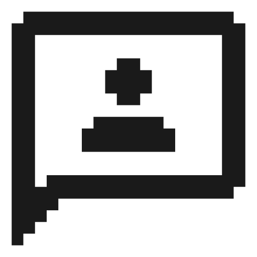 Message user icon, solid style, from Memory Icons