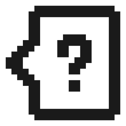 Tooltip end help icon, solid style, from Memory Icons