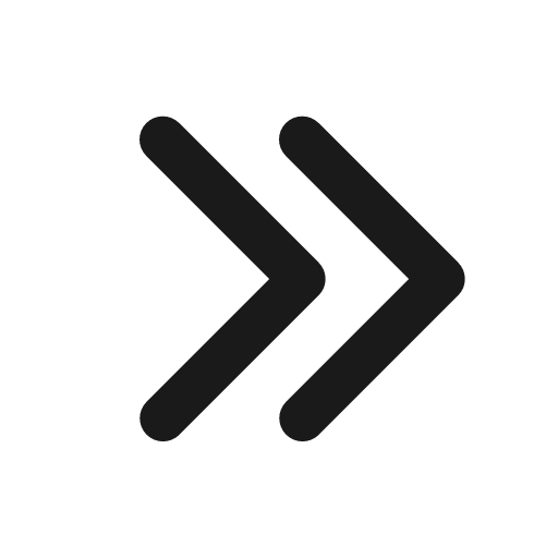 Chevron double right icon, solid style, from Mono Icons