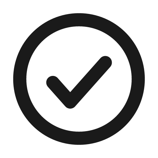Circle check icon, solid style, from Mono Icons