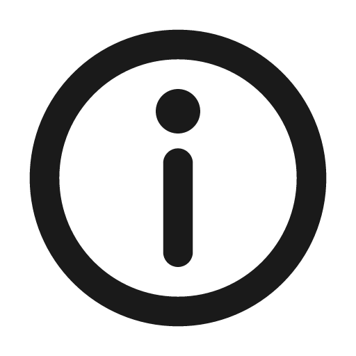 Circle information icon, solid style, from Mono Icons