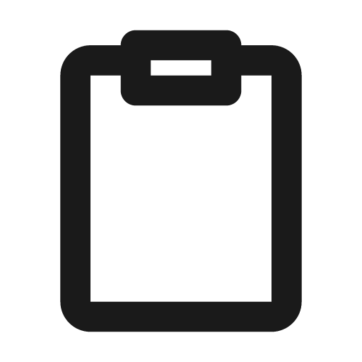 Clipboard icon, solid style, from Mono Icons