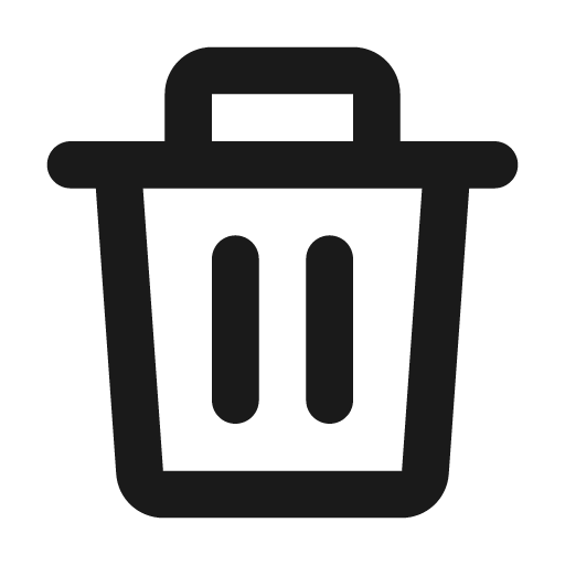 Delete icon, solid style, from Mono Icons