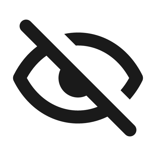 Eye off icon, solid style, from Mono Icons