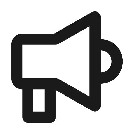 Megaphone icon, solid style, from Mono Icons