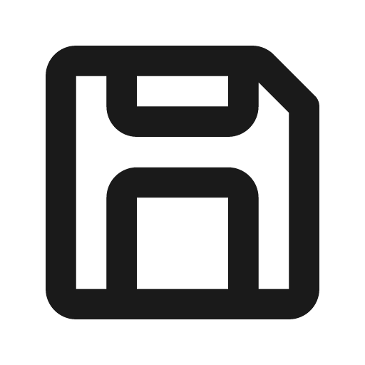 Save icon, solid style, from Mono Icons