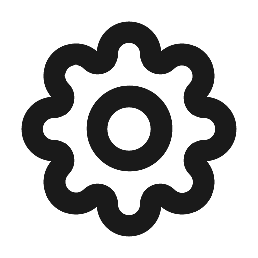 Settings icon, solid style, from Mono Icons