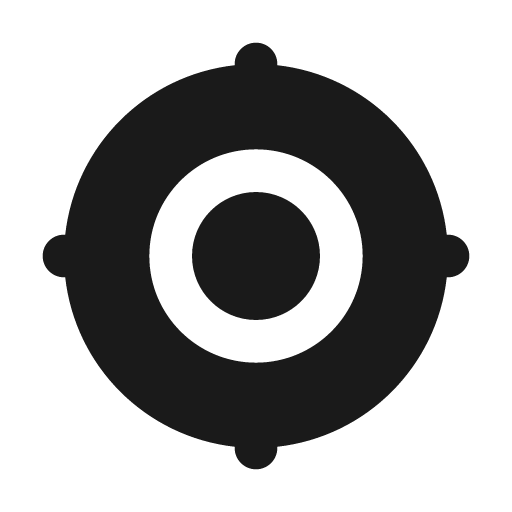 Aiming 2 fill icon, filled style, from MingCute Icon