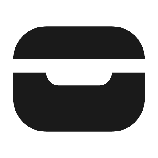 Airpods 2 fill icon, filled style, from MingCute Icon