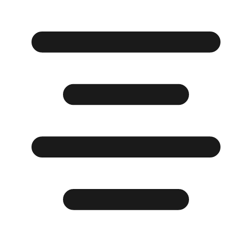 Align center line icon, outline style, from MingCute Icon