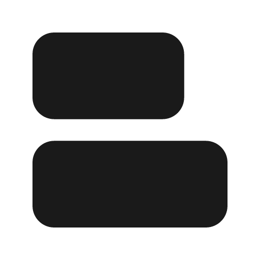 Align left 2 fill icon, filled style, from MingCute Icon