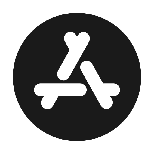 Appstore fill icon, filled style, from MingCute Icon