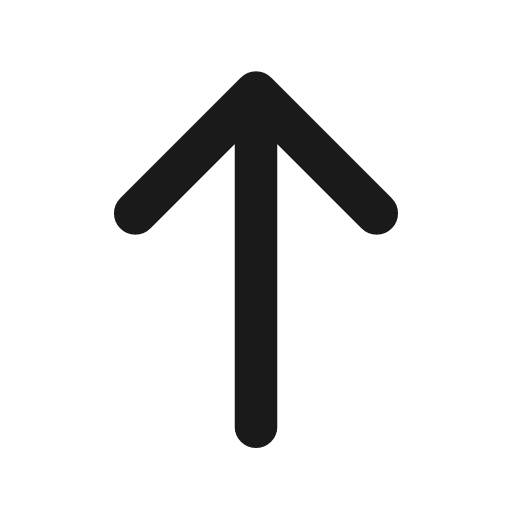 Arrow up line icon, outline style, from MingCute Icon