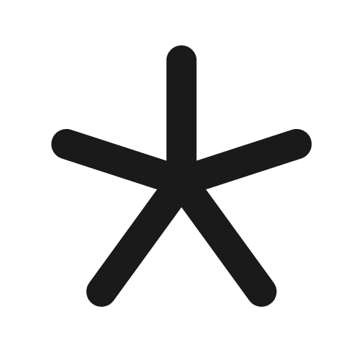 Asterisk 2 line icon, outline style, from MingCute Icon