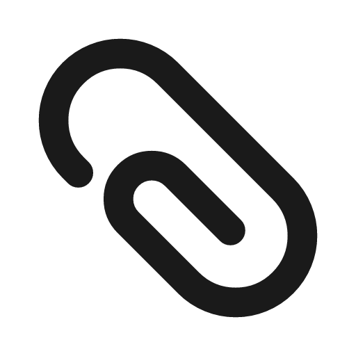 Attachment 2 line icon, outline style, from MingCute Icon