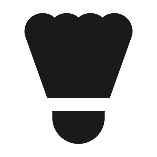 Badminton fill icon, filled style, from MingCute Icon