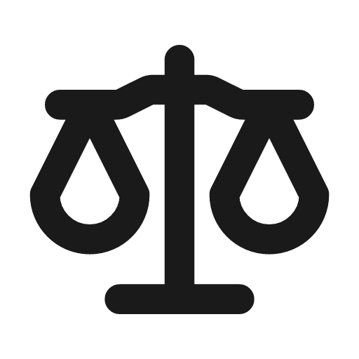 Balance line icon, outline style, from MingCute Icon