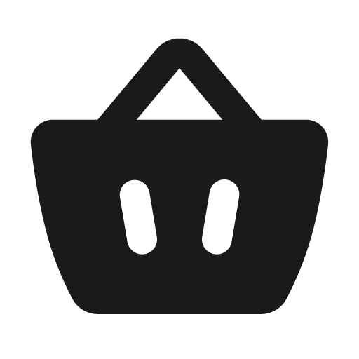 Basket fill icon, filled style, from MingCute Icon