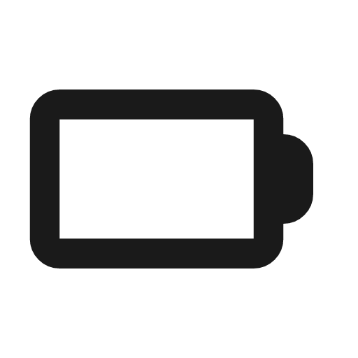Battery line icon, outline style, from MingCute Icon